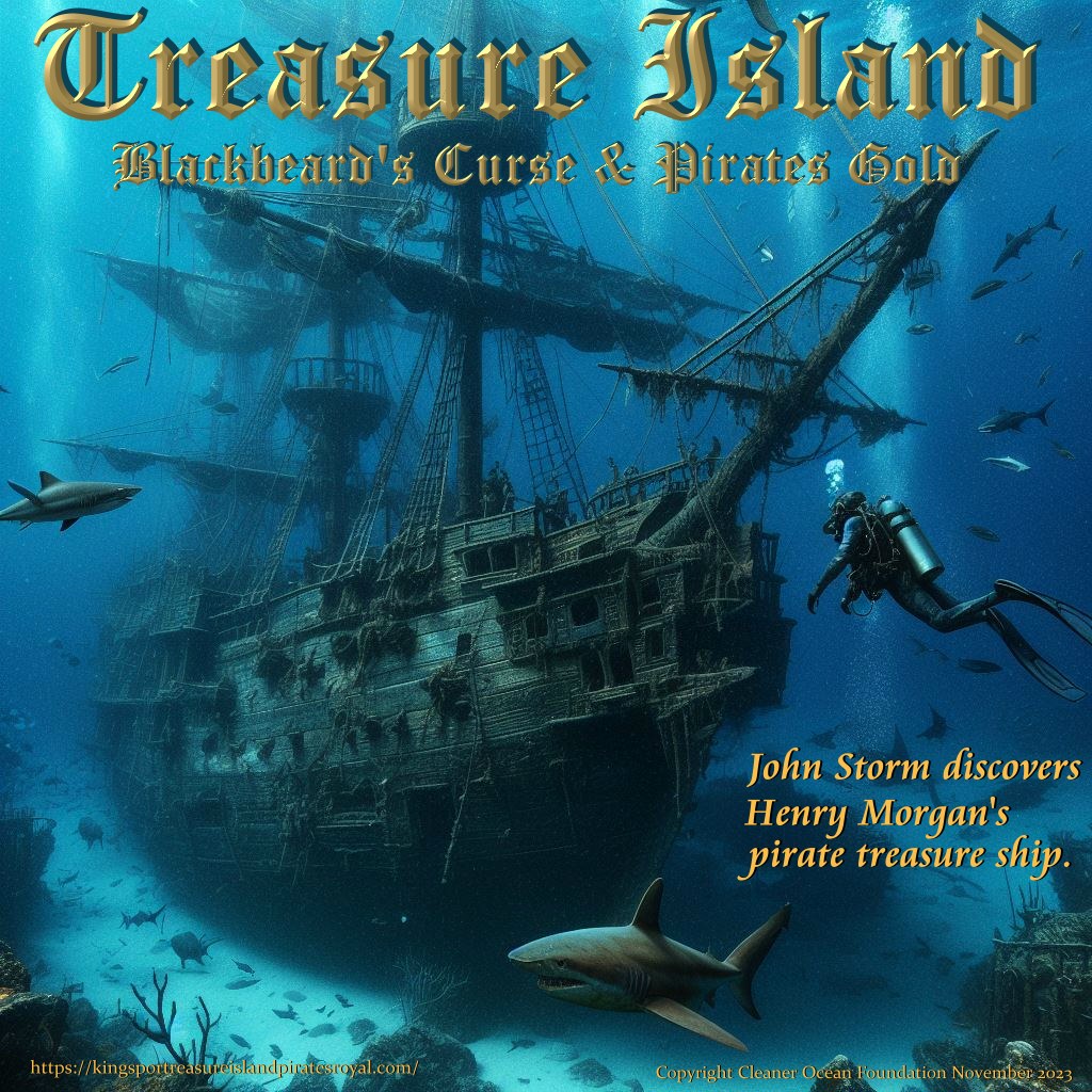 Captain Henry Morgan's pirate treasure ship in Davy Jones's Locker